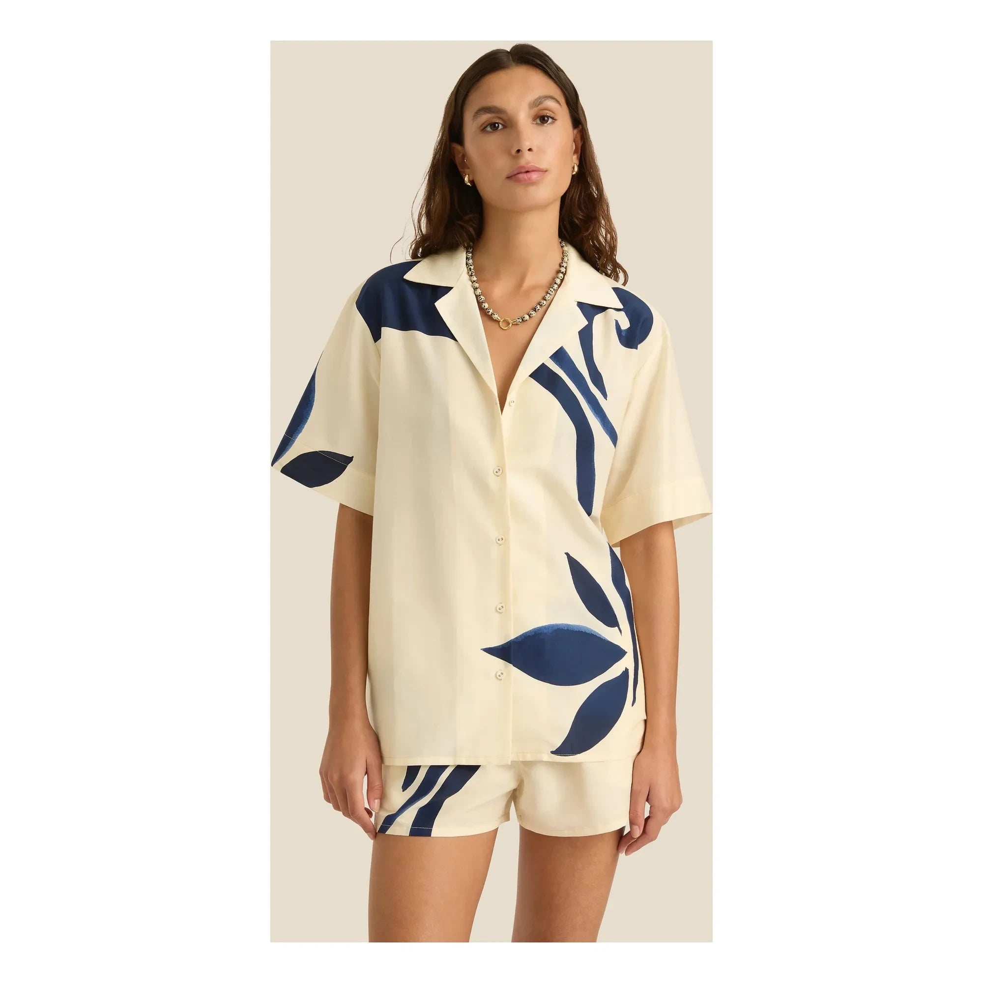 Soleil Soleil - Margot Silk Shirt | Ecru