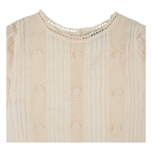 Emile et Ida - Cotton Embroidered Blouse | Cream