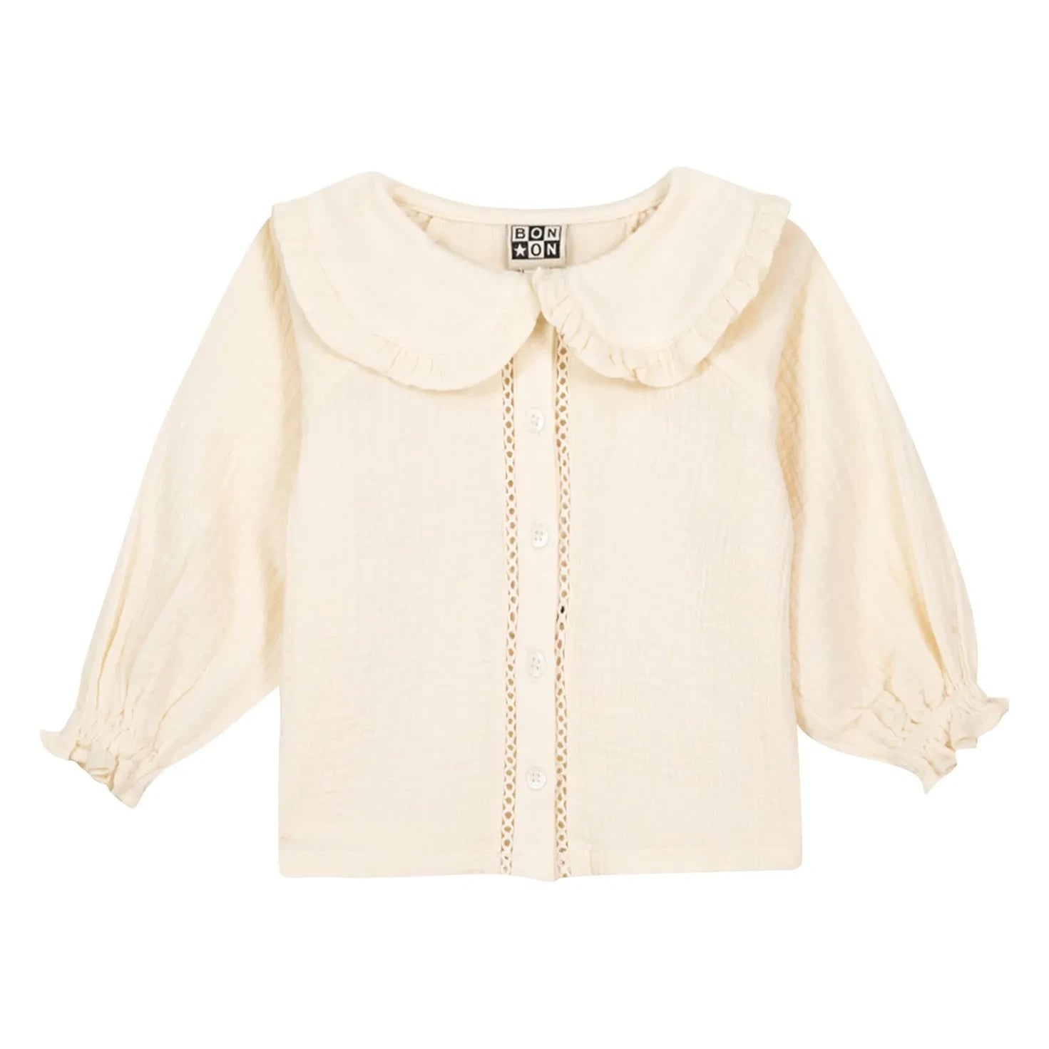 Bonton - Fig Bluse mit Bubikragen | Ecru