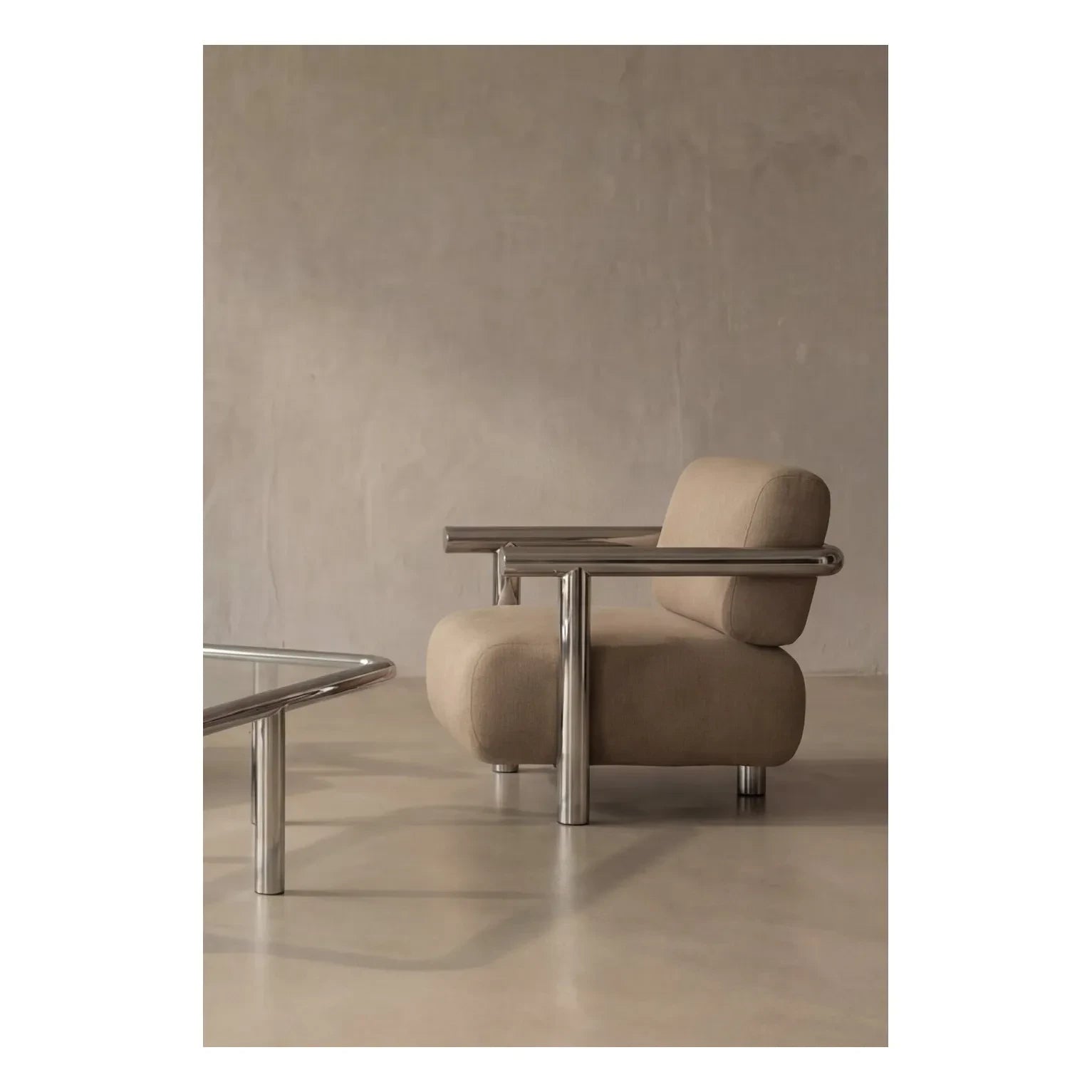 Gabrielle Paris - Claude 70 Samt-Sessel | Braun
