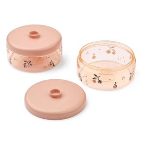 Liewood - Dominique Tritan Lunch Boxes - Set of 2 | Peach/Sea Shell