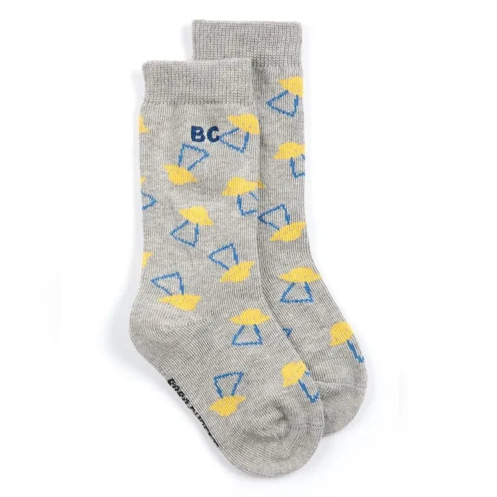 Bobo Choses – Knöchelsocken aus Bio-Baumwolle | Grau meliert