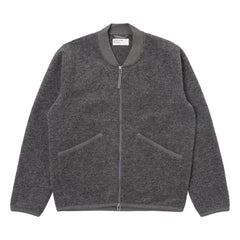 Universal Works - Yün Fermuarlı Bomber Ceket | Gri