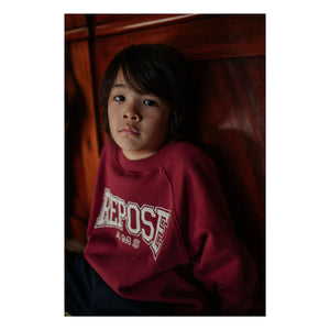 Repose AMS - Organik pamuk Raglan sweatshirt | Bordo