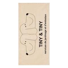 Tinycottons - Tiny & Tiny Organik Pamuklu Plaj Havlusu | Bej