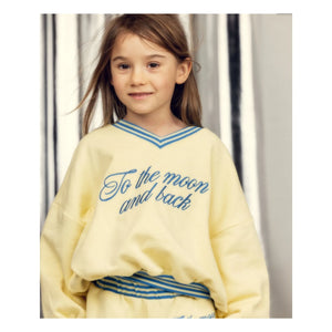 Mini Rodini - Return to the Moon and Sun Sweat aus Bio-Baumwolle | Gelb