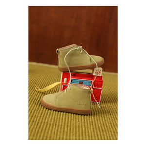 Lazare - Raoul Süet Bağcıklı Sneakers | Badem yeşili