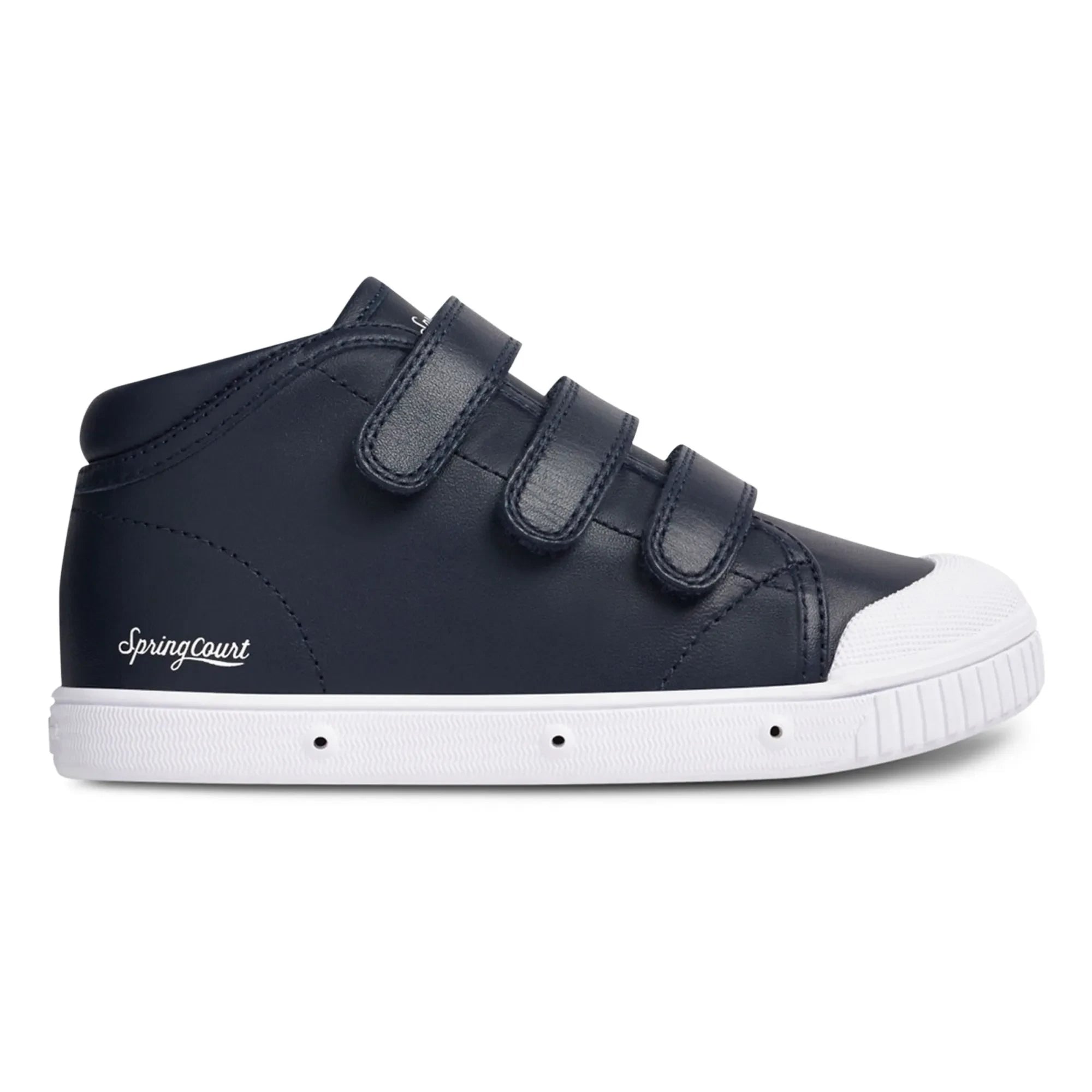 Spring Court - B2 Nappa Yüksek Bilek Cırt Cırtlı Sneakers | Lacivert