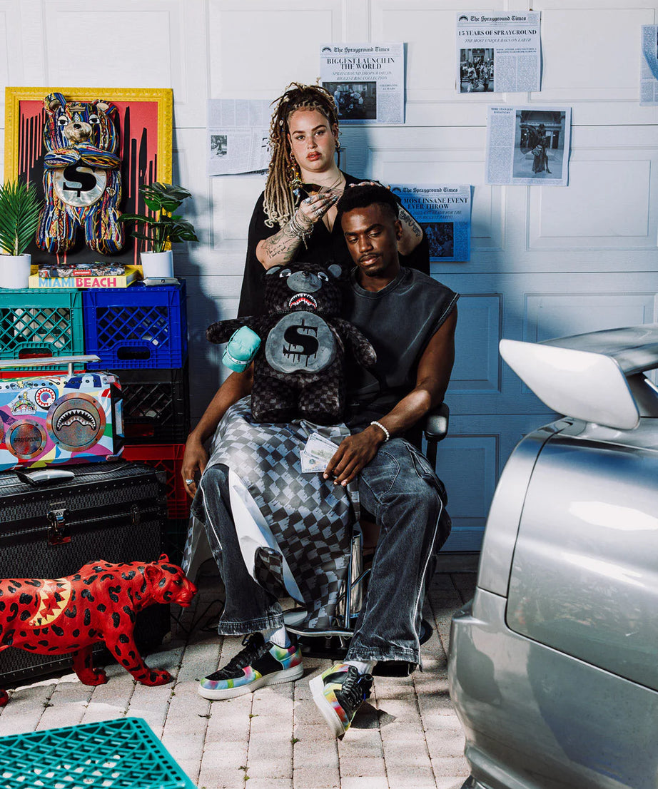 Sprayground - 鲨鱼伞熊泰迪背包