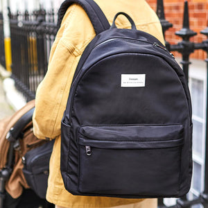 Finnson Ana Eco Changing Backpack - Black-Changing Bags-Black- | Natural Baby Shower