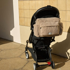 Finnson Freya Eco Stroller Organiser with Stroller Clips - Beige-Stroller Organisers-Beige- | Natural Baby Shower