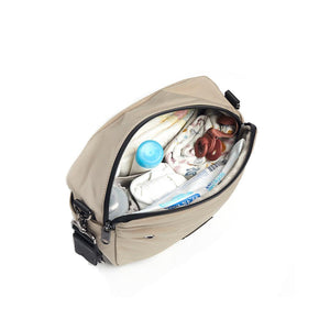 Finnson Frida Eco Stroller Organiser with Stroller Clips - Taupe-Stroller Organisers-Taupe- | Natural Baby Shower