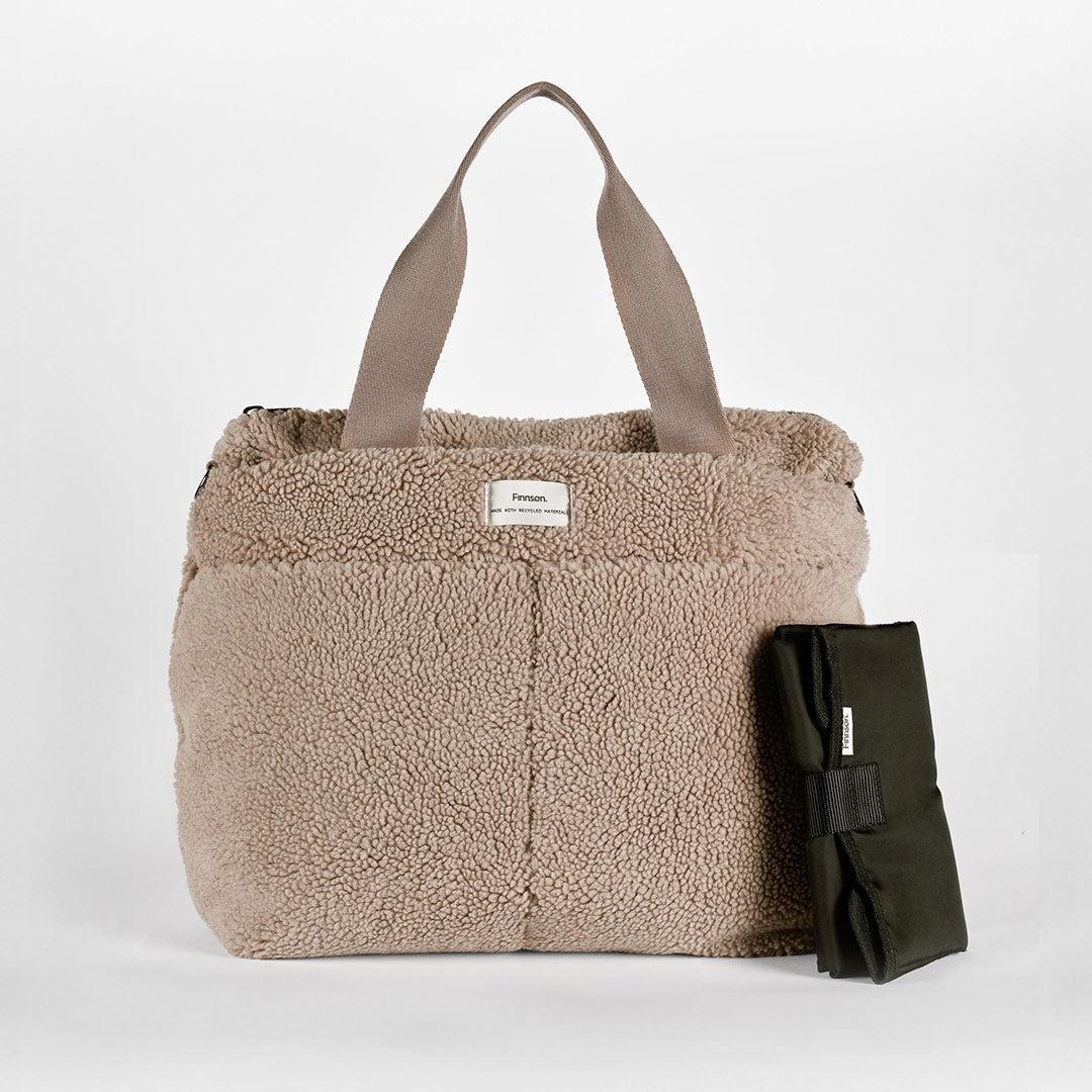 Finnson Sigrid Eco Changing Tote Bag - Teddy Borg-Changing Bags-Teddy Borg-One Size | Natural Baby Shower