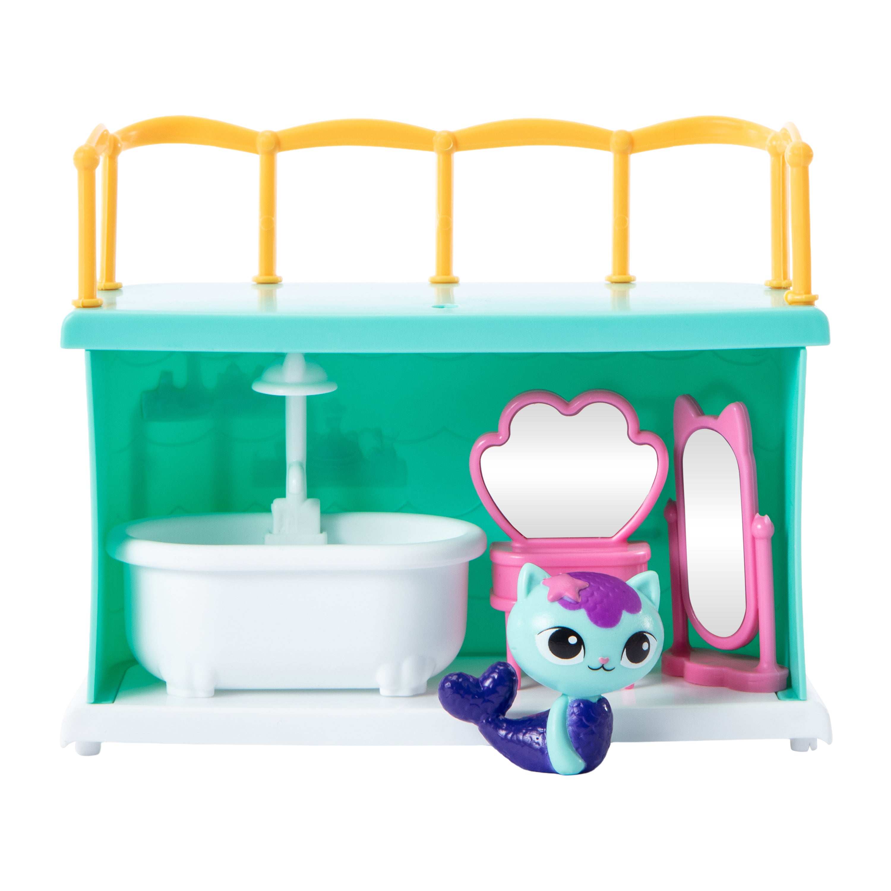 Gabbys Dollhouse - Mercat ile Banyo Macerası Oyuncak Seti