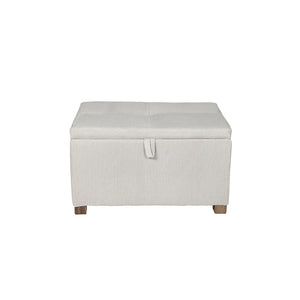 Gaia Baby Serena Footstool - Ecru Corduroy-Footstools-Ecru Corduroy- | Natural Baby Shower