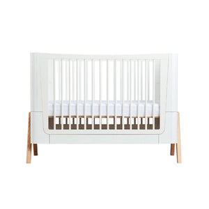 Gaia Baby Hera Cot Bed + Dresser Two Piece Bundle - Scandi-White + Natural-Nursery Sets- | Natural Baby Shower