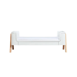 Gaia Baby Hera Cot Bed + Dresser Two Piece Bundle - Scandi-White + Natural-Nursery Sets- | Natural Baby Shower