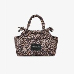 TIBA + MARL Mini Luna Drawstring Stroller Bag - Leopard-Stroller Organisers-Leopard- | Natural Baby Shower