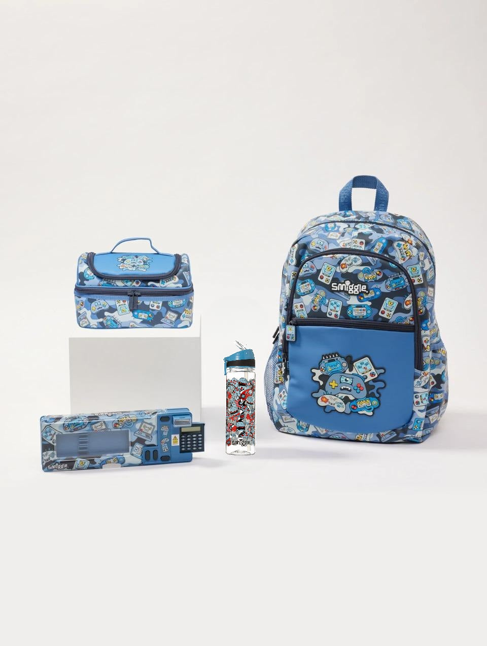 Smiggle - Away ve Illusion 4lü Okul Çanta Seti-Dinossi