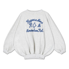 Repose AMS - Iris Bouffant Sweatshirt aus Bio-Baumwolle | Heather white