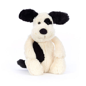 JellyCat – Bashful Black & Cream Puppy Plüschtier 31 cm