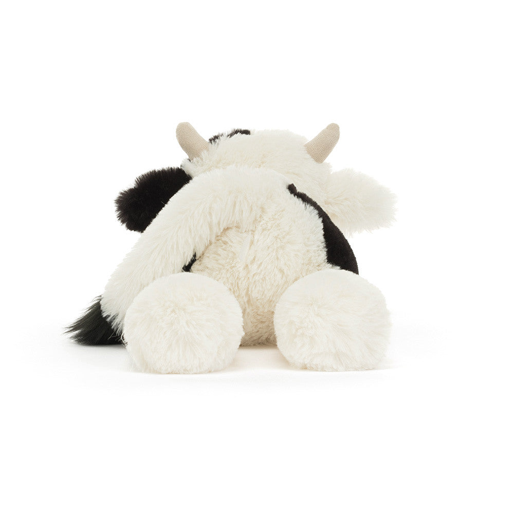 JellyCat - Giocattolo di peluche mucca a scacchi 24 cm
