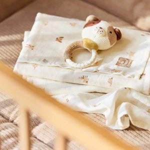 Jollein Mouth Cloth Muslin 3 Pack - Animal Friends-Muslin Squares-Animal Friends- | Natural Baby Shower