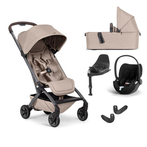 Joolz Aer 2 | CYBEX Travel System-Travel Systems-Sandy Taupe-With Carrycot | Natural Baby Shower