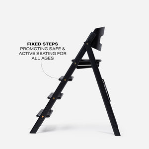 KAOS KLAPP® Highchair - Oak - Black-Highchairs-Black- | Natural Baby Shower