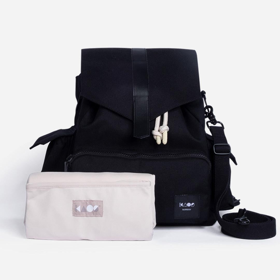 KAOS Ransel Changing Bag - Black-Changing Bags-Black- | Natural Baby Shower