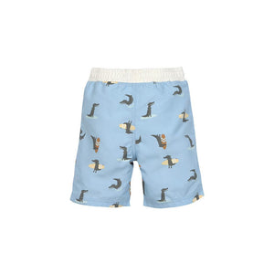 Lassig Board Shorts - Sky Blue - Crocodile-Shorts-Sky Blue-7-12m | Natural Baby Shower