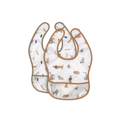 Lassig Lightweight Bib - 2 Pack - Royal Blue - Little Mateys-Bibs-Royal Blue-Little Mateys | Natural Baby Shower