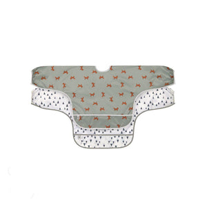 Lassig Long Sleeve Bibs - Little Forest Fox - 2 Pack-Bibs- | Natural Baby Shower