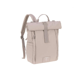 Lassig Rolltop Backpack - Taupe-Changing Bags-Taupe- | Natural Baby Shower