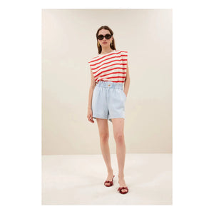 By Bar - Leon Baumwollshorts | Denimblau