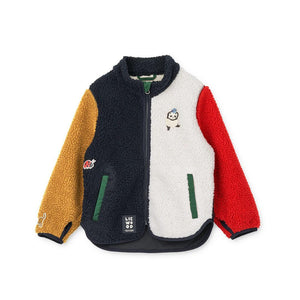 Liewood Nolan Pile Jacket - Around The World Multi Mix-Coats-Around The World Multi Mix-104 | Natural Baby Shower