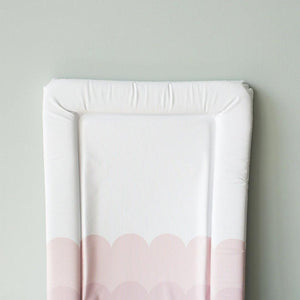 The Little Bumble Co. Standard Changing Mat - Pink Scallops-Changing Mats-Pink Scallops-one size | Natural Baby Shower