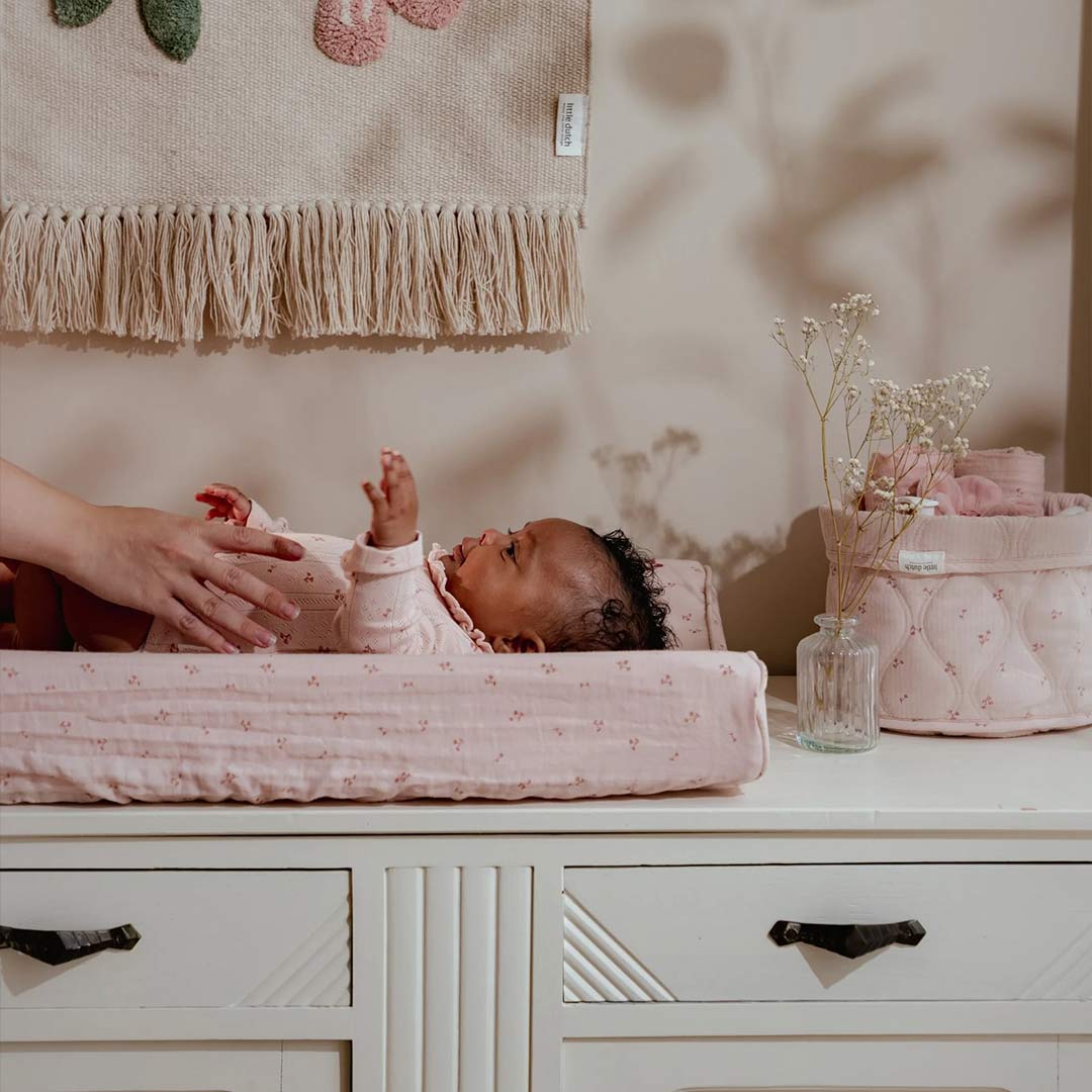 Little Dutch Storage Basket Small - Pure Blossom-Storage Baskets-Pure Blossom-Small | Natural Baby Shower