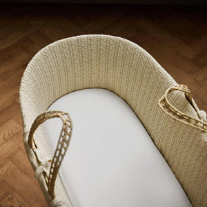 The Little Green Sheep Twin Pack Moses Basket Sheets - White-Sheets-White-Moses | Natural Baby Shower