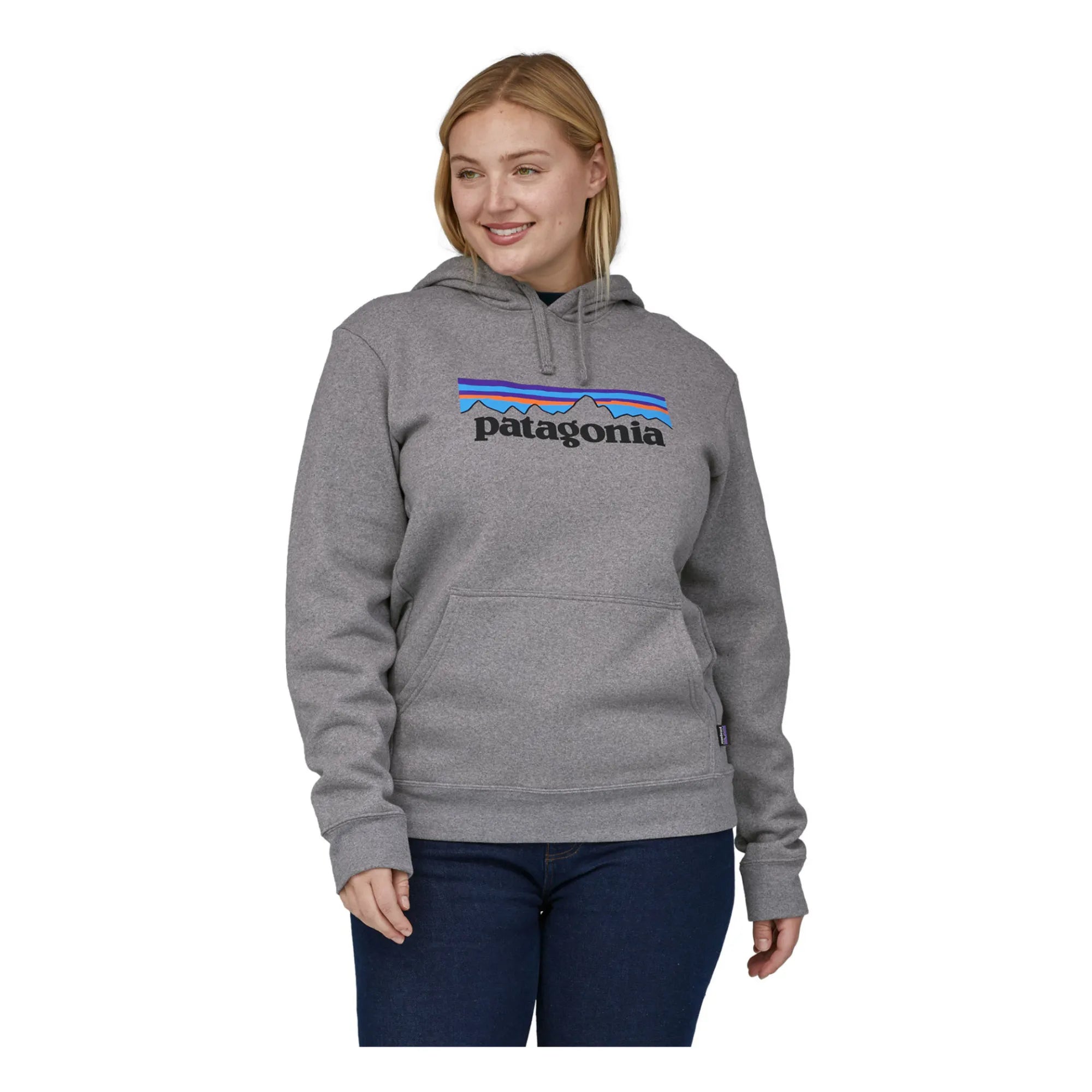 Patagonia – Kapuzenpullover mit Logo – Erwachsenenkollektion | Dunkel meliertes Grau
