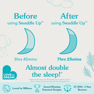 Love to Dream Swaddle Up (1.5 Tog) - Moon & Back - Dusty Pink-Sleeping Bags-Moon & Back - Dusty Pink-S | Natural Baby Shower