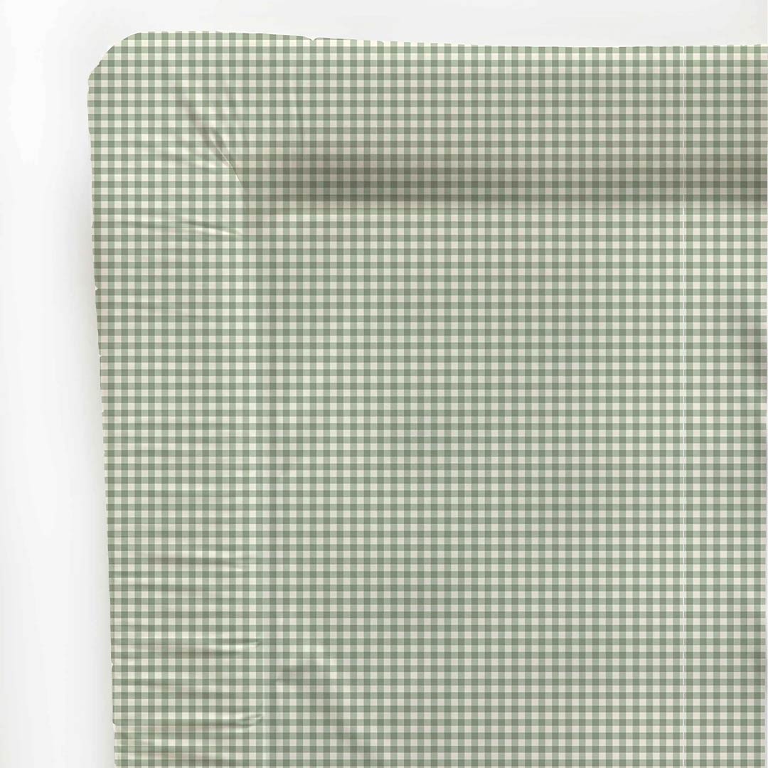 Mama Shack Changing Mat - Sage Green Gingham-Changing Mats-Sage Green Gingham-One Size | Natural Baby Shower