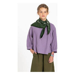 Hundred Pieces - Maxine Carreaux Bluse | Lavendel