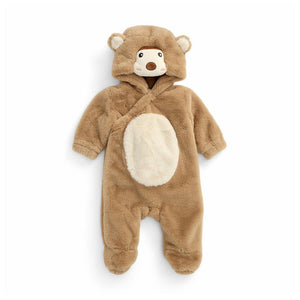 MORI Monkey Faux Fur Pramsuit - Sesame-Pramsuits-Sesame-0-3m | Natural Baby Shower