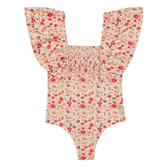 Bonton - Nada Indian Floral Swimsuit | Red