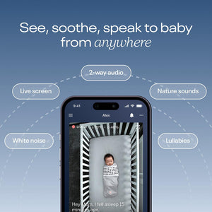 Nanit Pro Baby Monitor + Wall Mount - White-Baby Monitors-White- | Natural Baby Shower