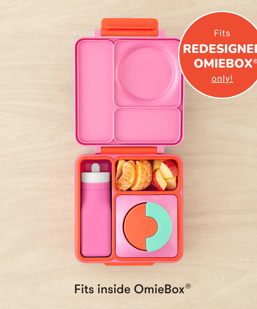 Omiebox - بطری آب سیلیکونی بدون BPA OmieBottle صورتی