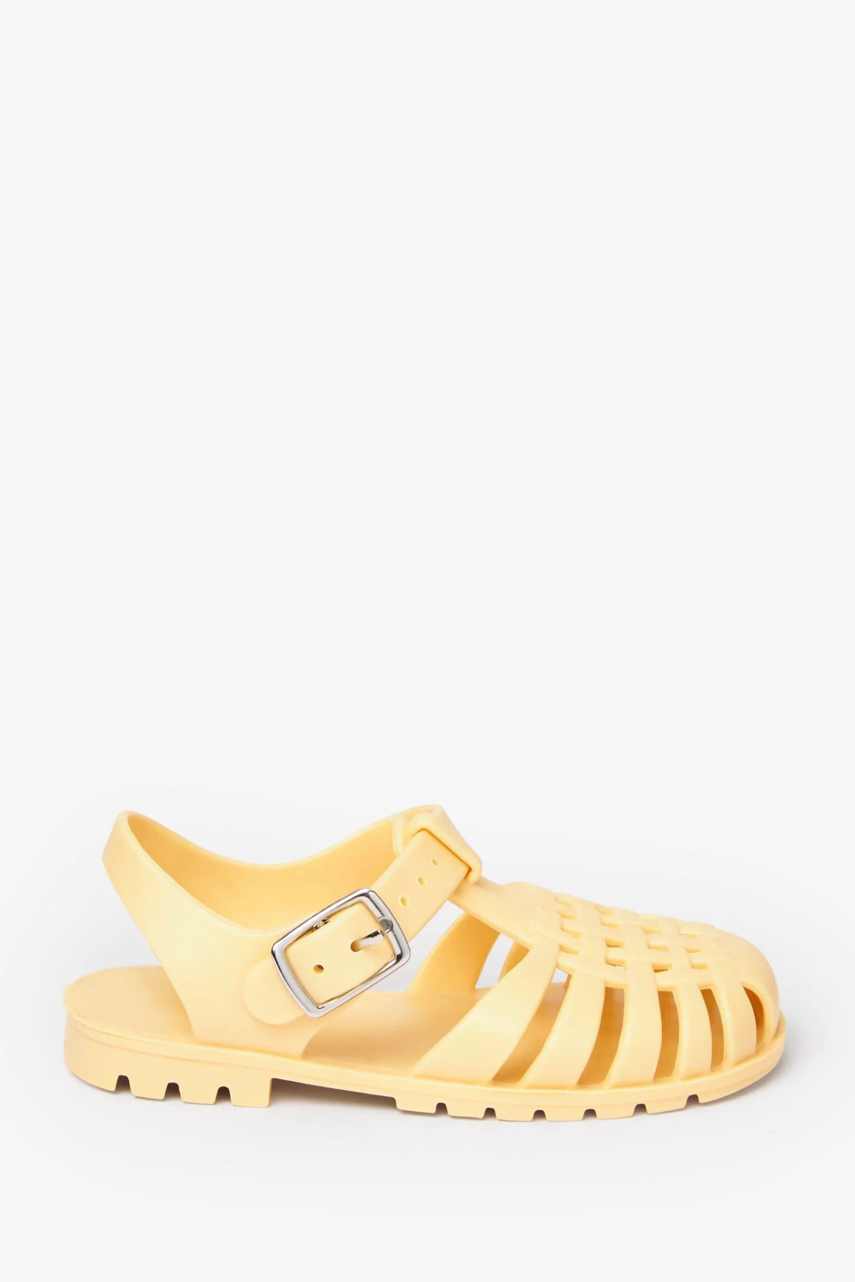 Als nächstes – Jelly Jelly Hellgelbe Sandalen für Mädchen und Jungen – 30,5