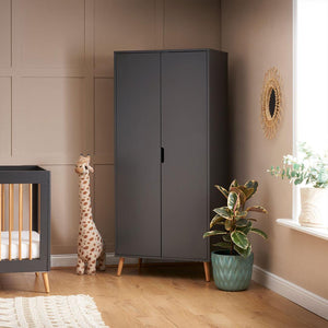 Obaby Maya 3 Piece Room Set - Slate + Natural-Nursery Sets-No Mattress- | Natural Baby Shower