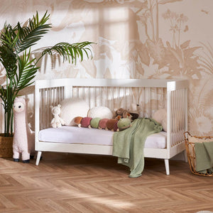 Obaby Maya 2 Piece Room Set - White + Acrylic-Nursery Sets-No Mattress- | Natural Baby Shower